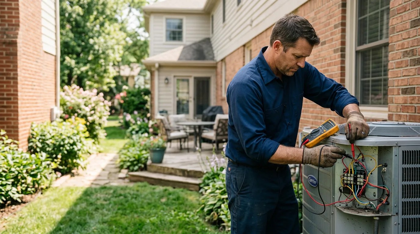 HVAC technician working near Lyndora, PA